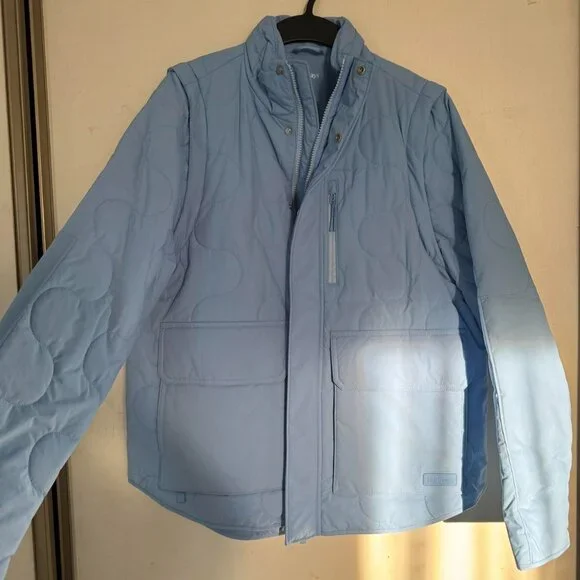 Halfdays Davis Convertible Insulated Women's Jacket - Forget Me Not Blue - Picture 3 of 8